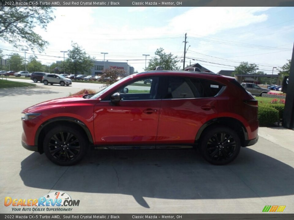 2022 Mazda CX-5 Turbo AWD Soul Red Crystal Metallic / Black Photo #6