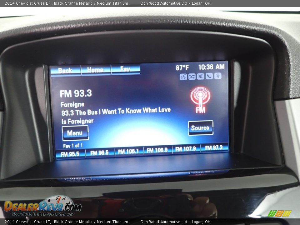 2014 Chevrolet Cruze LT Black Granite Metallic / Medium Titanium Photo #2