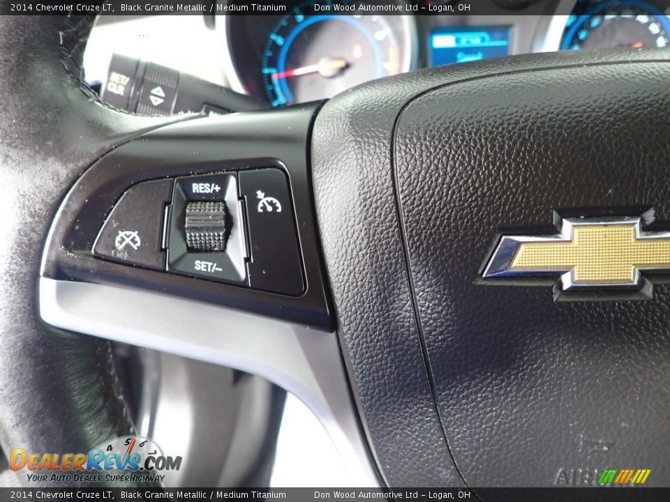 2014 Chevrolet Cruze LT Black Granite Metallic / Medium Titanium Photo #16