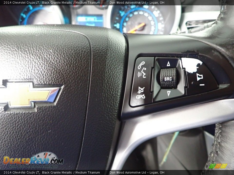 2014 Chevrolet Cruze LT Black Granite Metallic / Medium Titanium Photo #17
