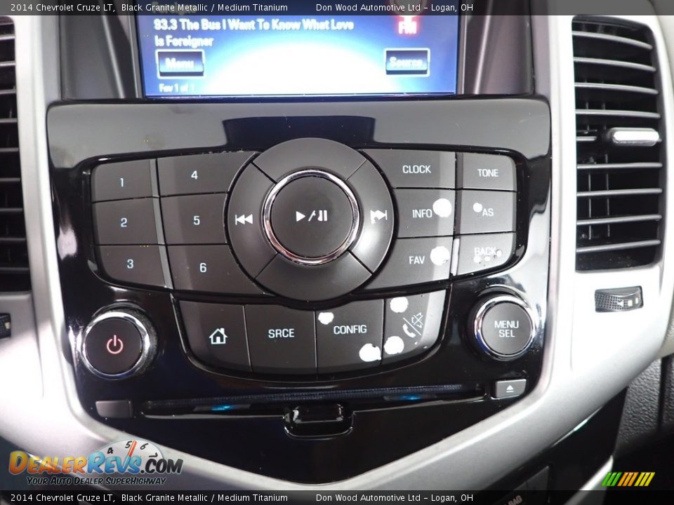 2014 Chevrolet Cruze LT Black Granite Metallic / Medium Titanium Photo #20