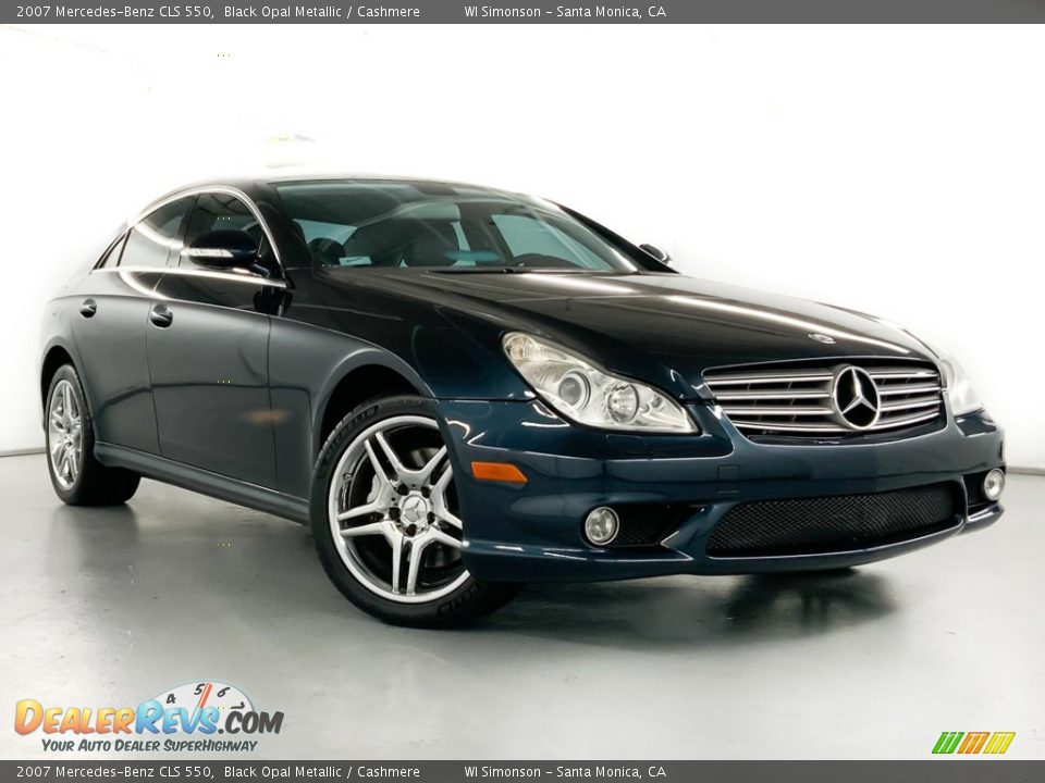 2007 Mercedes-Benz CLS 550 Black Opal Metallic / Cashmere Photo #2