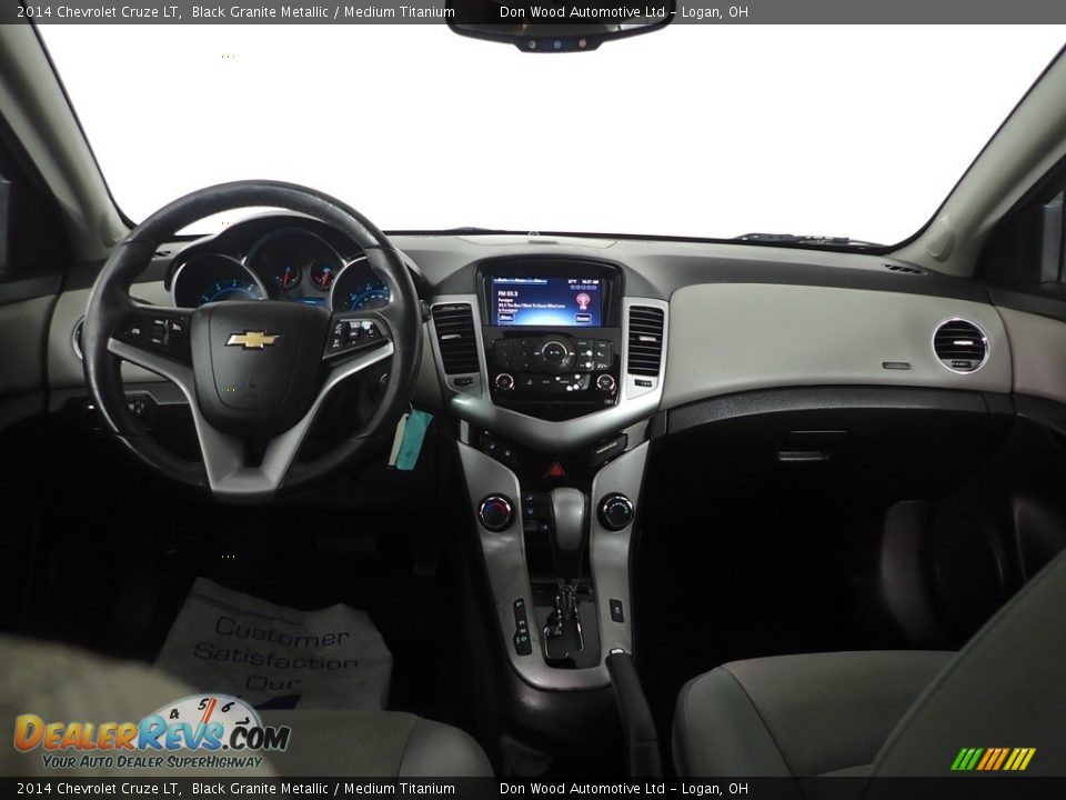2014 Chevrolet Cruze LT Black Granite Metallic / Medium Titanium Photo #26