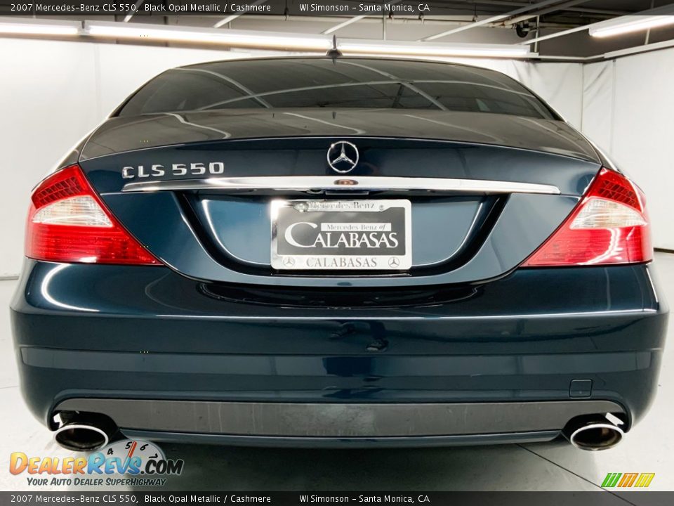 2007 Mercedes-Benz CLS 550 Black Opal Metallic / Cashmere Photo #7