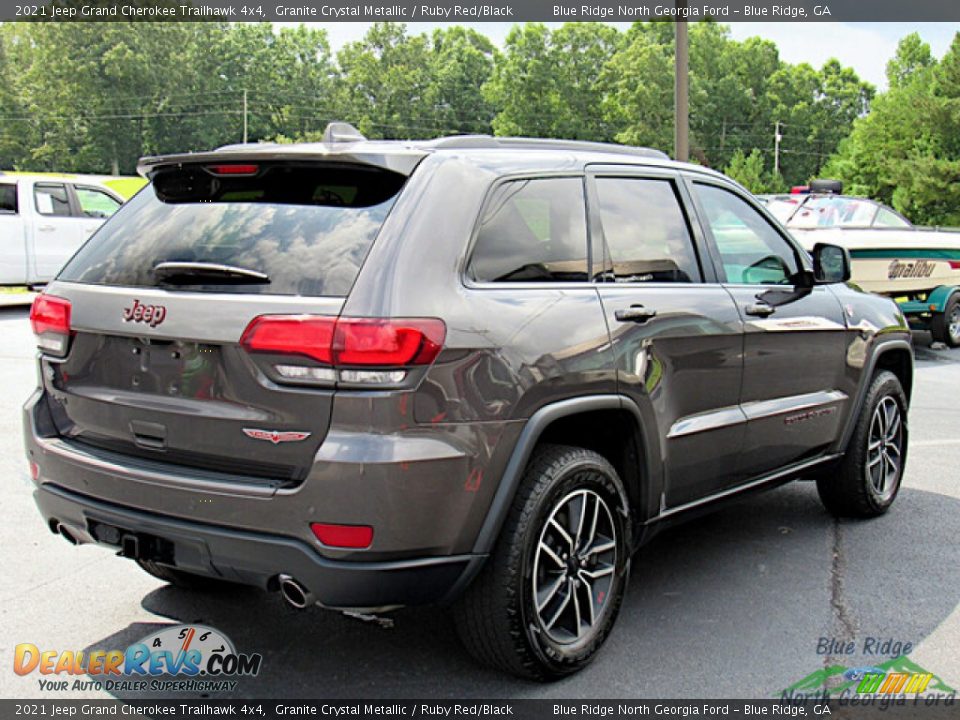 2021 Jeep Grand Cherokee Trailhawk 4x4 Granite Crystal Metallic / Ruby Red/Black Photo #4