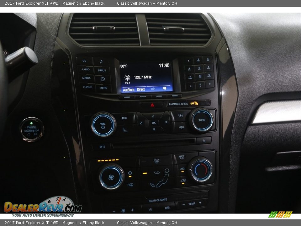 2017 Ford Explorer XLT 4WD Magnetic / Ebony Black Photo #10