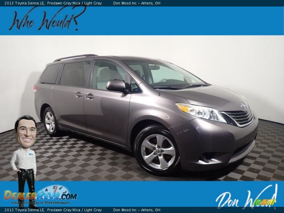 2013 Toyota Sienna LE Predawn Gray Mica / Light Gray Photo #1