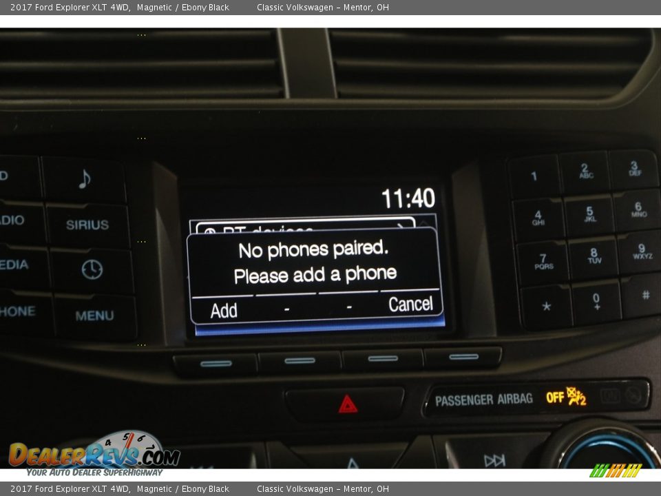 2017 Ford Explorer XLT 4WD Magnetic / Ebony Black Photo #11