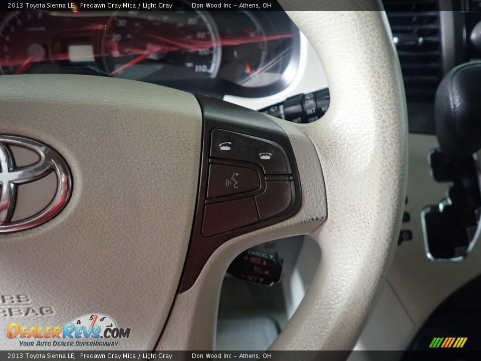 2013 Toyota Sienna LE Predawn Gray Mica / Light Gray Photo #30