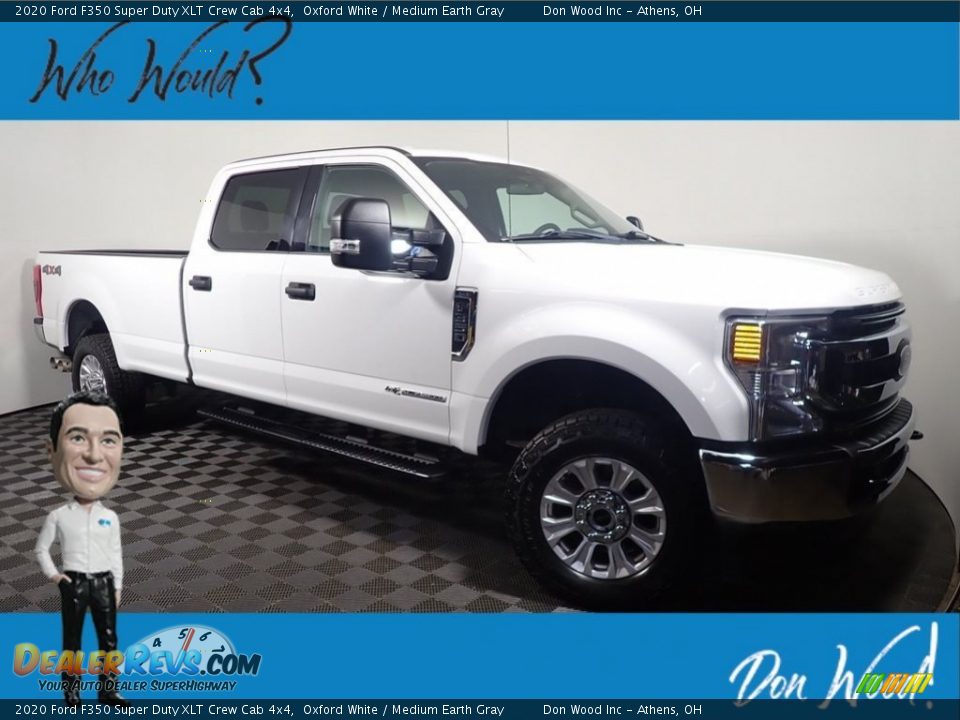 2020 Ford F350 Super Duty XLT Crew Cab 4x4 Oxford White / Medium Earth Gray Photo #1