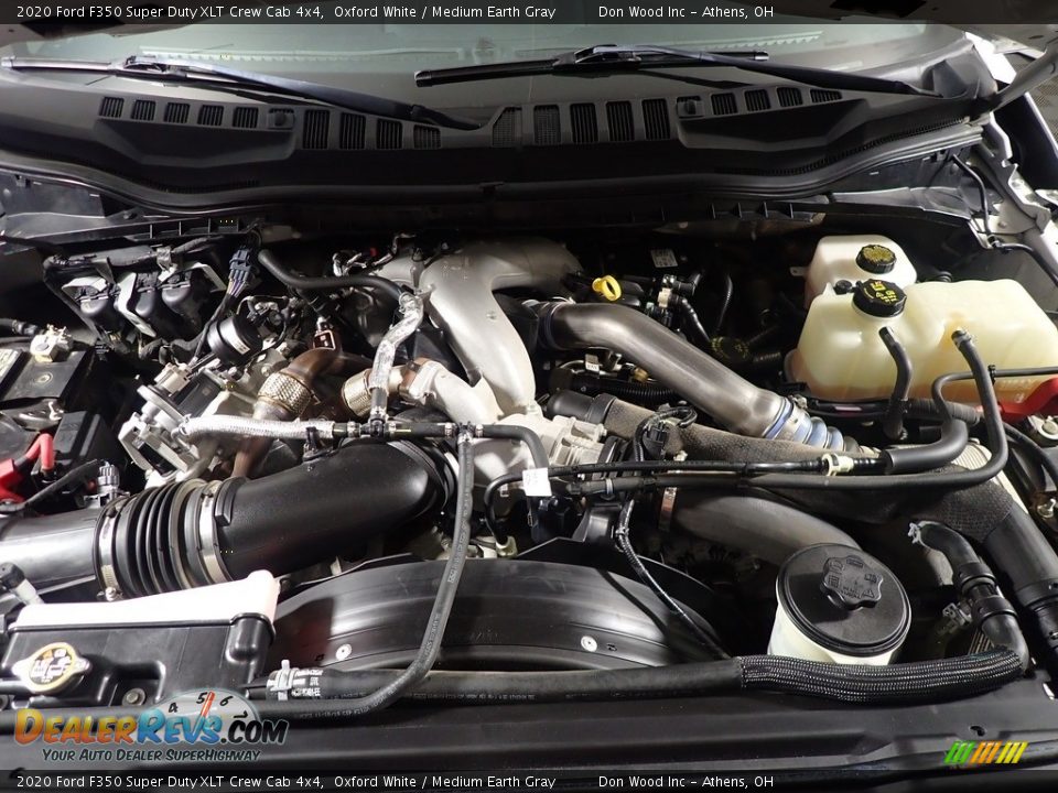 2020 Ford F350 Super Duty XLT Crew Cab 4x4 Oxford White / Medium Earth Gray Photo #7