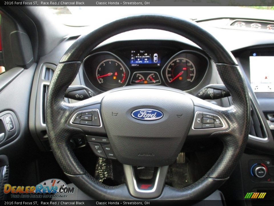 2016 Ford Focus ST Race Red / Charcoal Black Photo #33