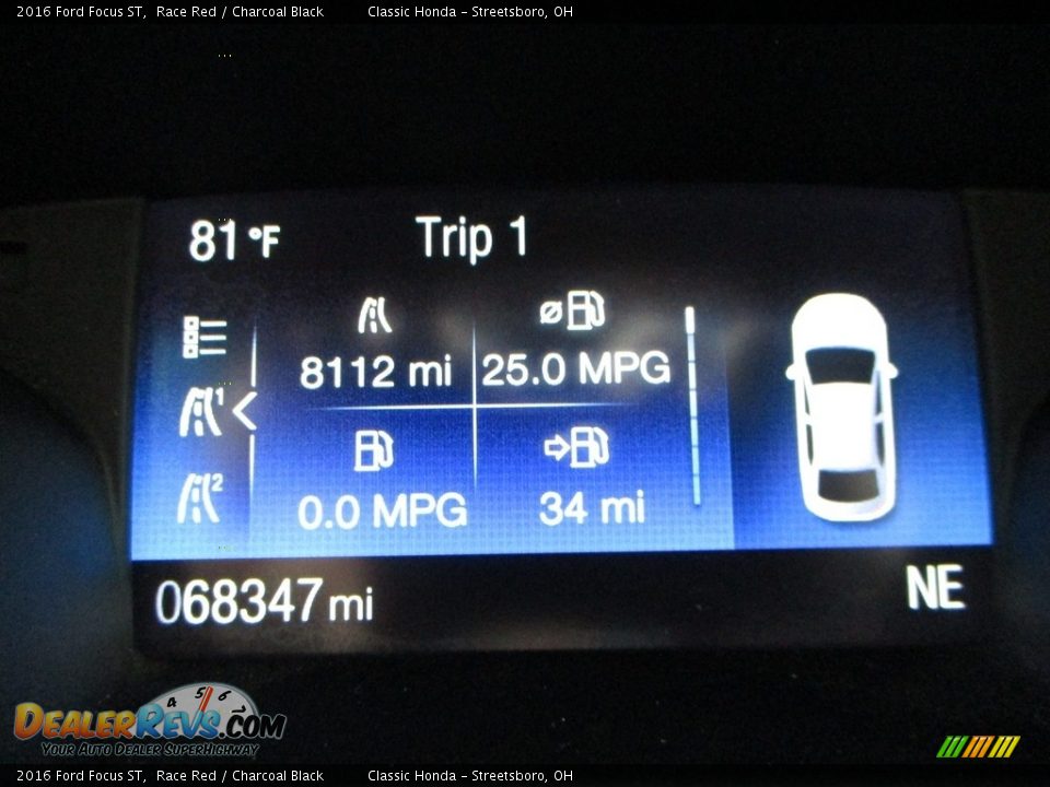 2016 Ford Focus ST Race Red / Charcoal Black Photo #35