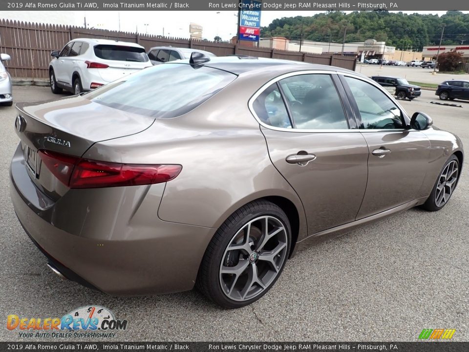 2019 Alfa Romeo Giulia Ti AWD Imola Titanium Metallic / Black Photo #6