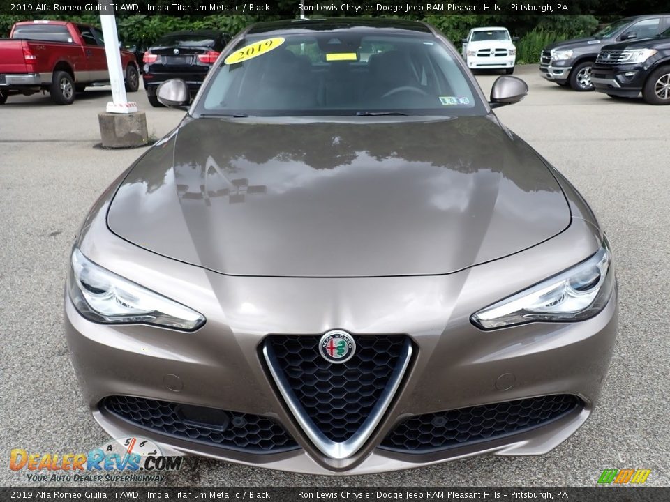 2019 Alfa Romeo Giulia Ti AWD Imola Titanium Metallic / Black Photo #9