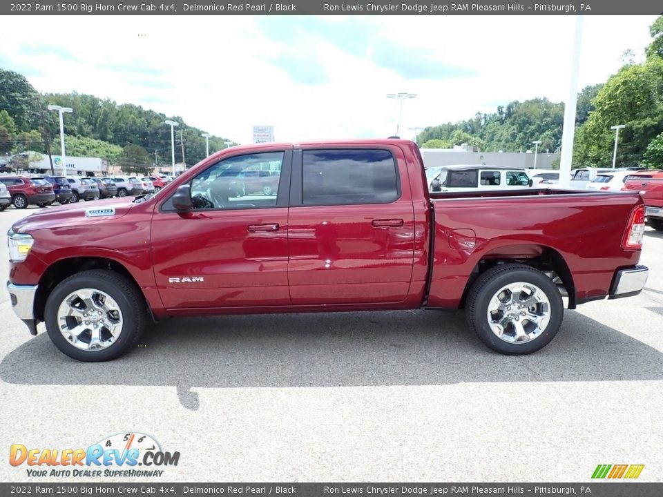 2022 Ram 1500 Big Horn Crew Cab 4x4 Delmonico Red Pearl / Black Photo #2