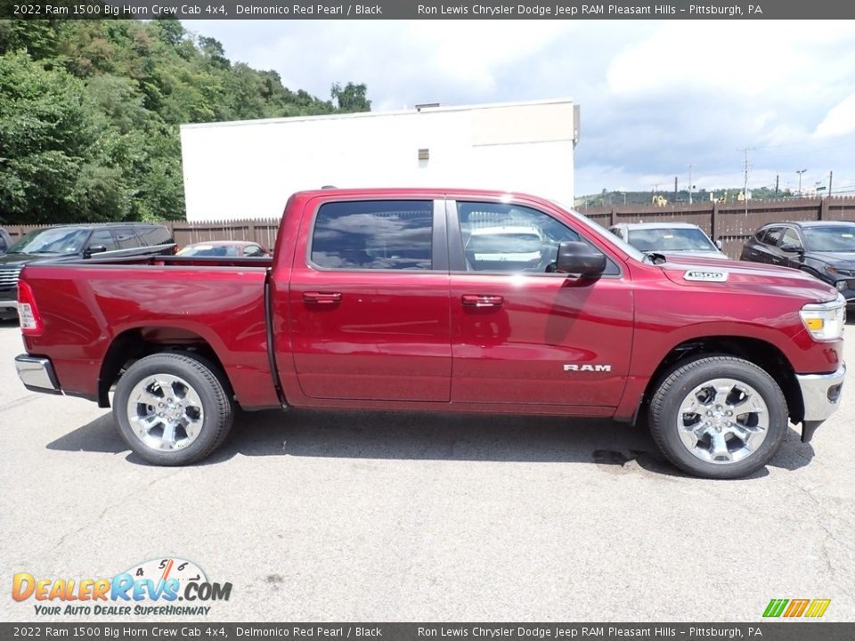 2022 Ram 1500 Big Horn Crew Cab 4x4 Delmonico Red Pearl / Black Photo #6