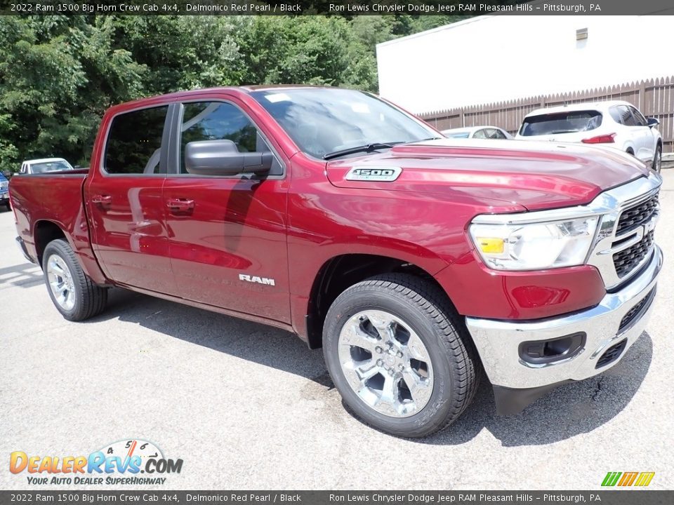 Front 3/4 View of 2022 Ram 1500 Big Horn Crew Cab 4x4 Photo #7