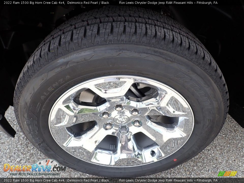 2022 Ram 1500 Big Horn Crew Cab 4x4 Delmonico Red Pearl / Black Photo #9