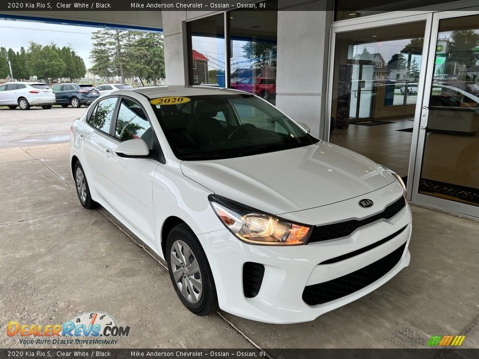 2020 Kia Rio S Clear White / Black Photo #2