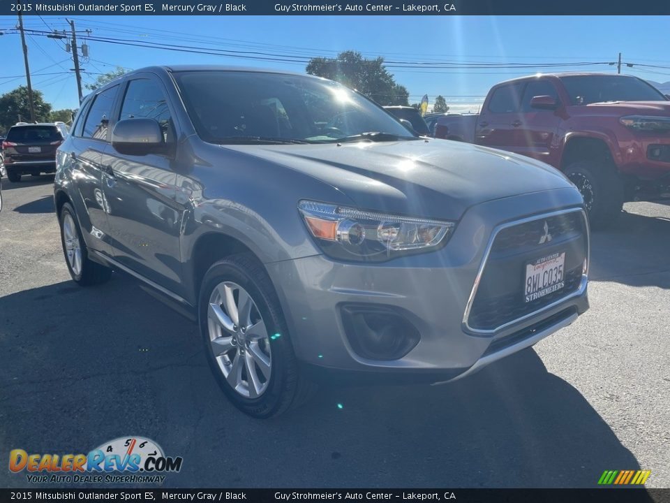 2015 Mitsubishi Outlander Sport ES Mercury Gray / Black Photo #3