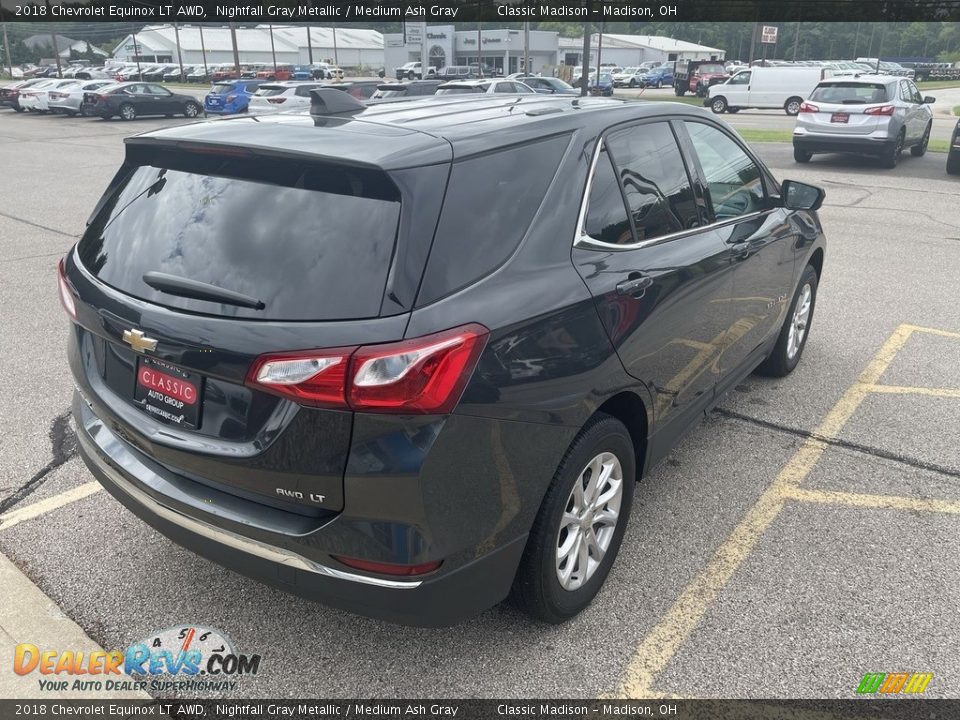 2018 Chevrolet Equinox LT AWD Nightfall Gray Metallic / Medium Ash Gray Photo #3