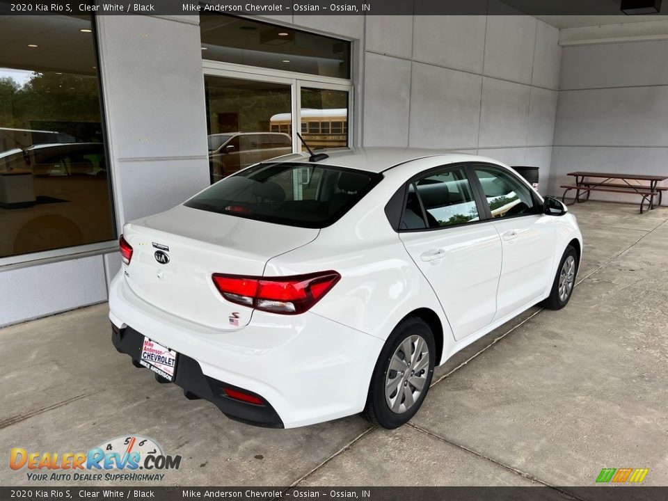 2020 Kia Rio S Clear White / Black Photo #4