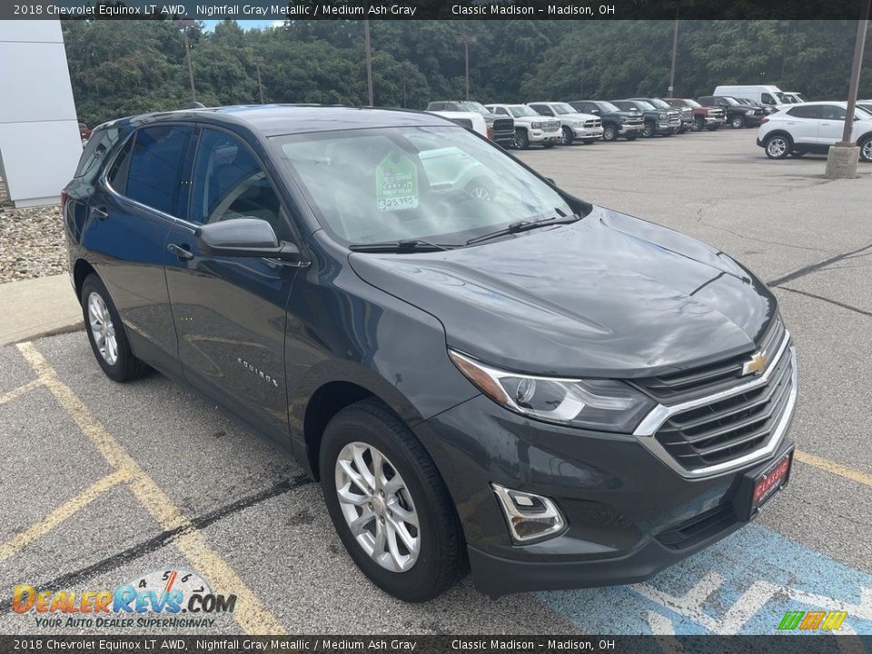 2018 Chevrolet Equinox LT AWD Nightfall Gray Metallic / Medium Ash Gray Photo #4