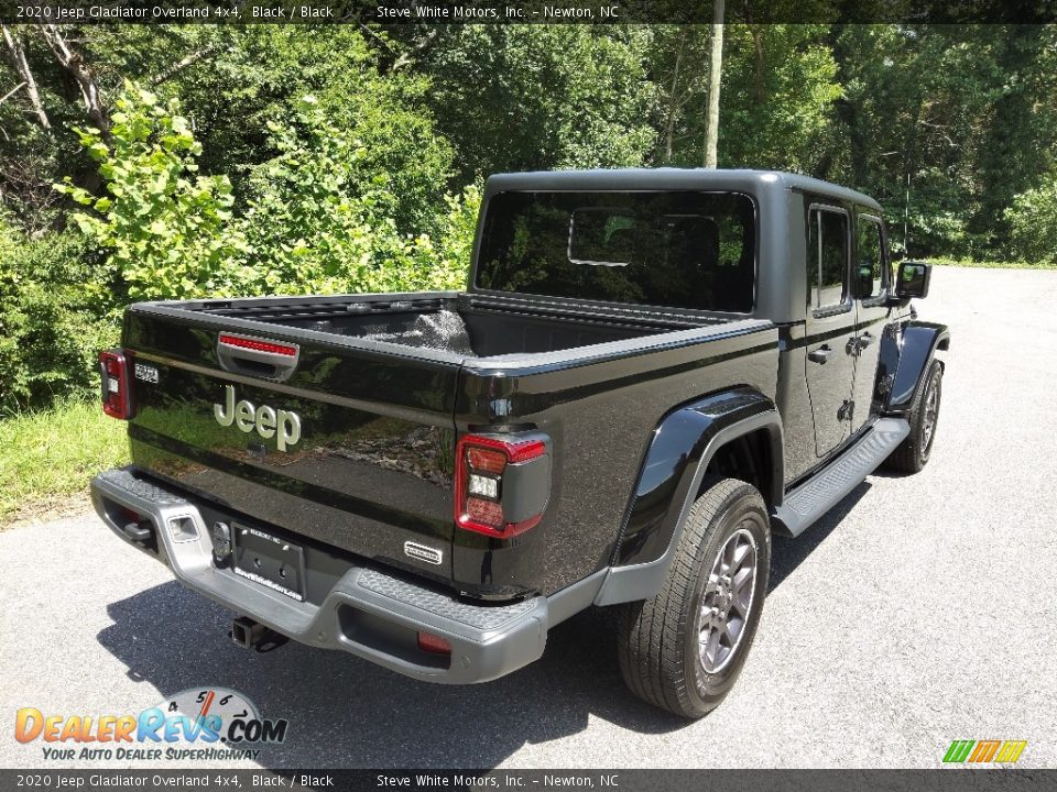 2020 Jeep Gladiator Overland 4x4 Black / Black Photo #6