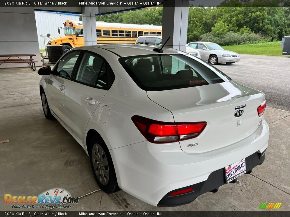 2020 Kia Rio S Clear White / Black Photo #7