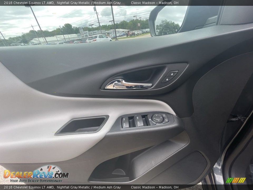 2018 Chevrolet Equinox LT AWD Nightfall Gray Metallic / Medium Ash Gray Photo #8
