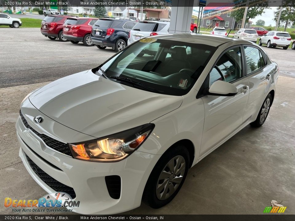 2020 Kia Rio S Clear White / Black Photo #8