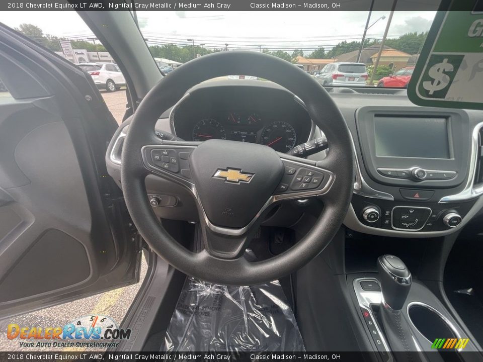 2018 Chevrolet Equinox LT AWD Nightfall Gray Metallic / Medium Ash Gray Photo #9