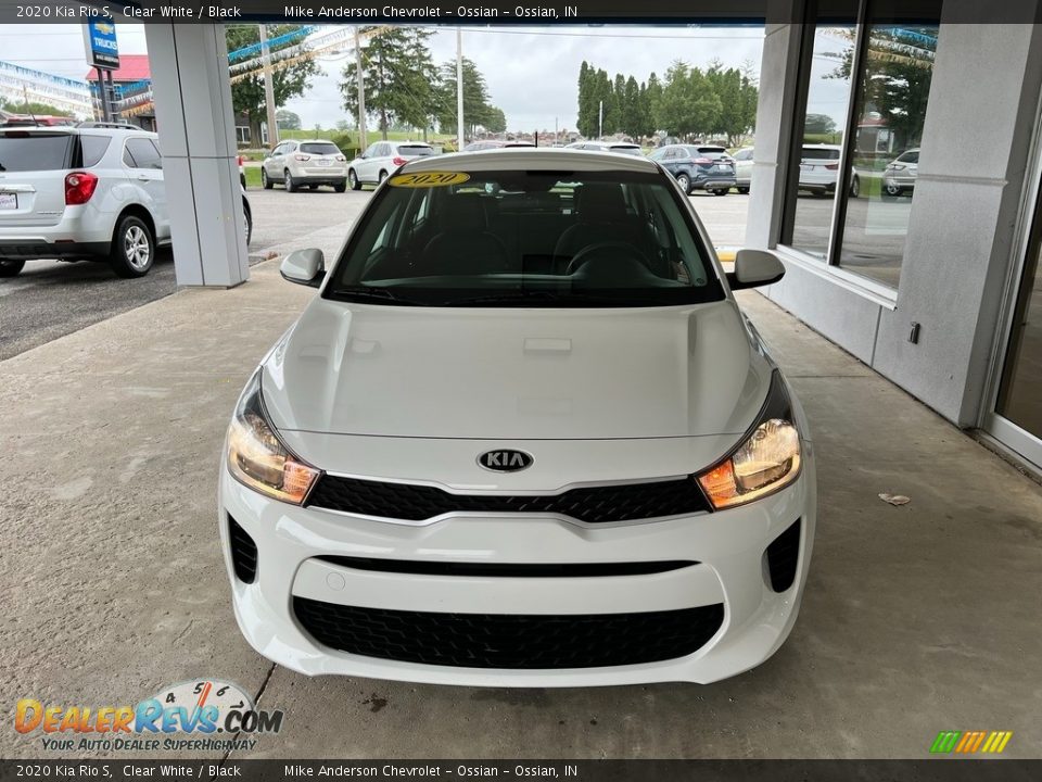 2020 Kia Rio S Clear White / Black Photo #9