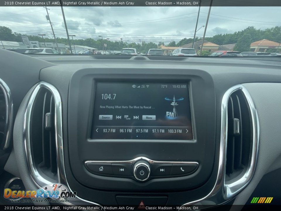 2018 Chevrolet Equinox LT AWD Nightfall Gray Metallic / Medium Ash Gray Photo #11