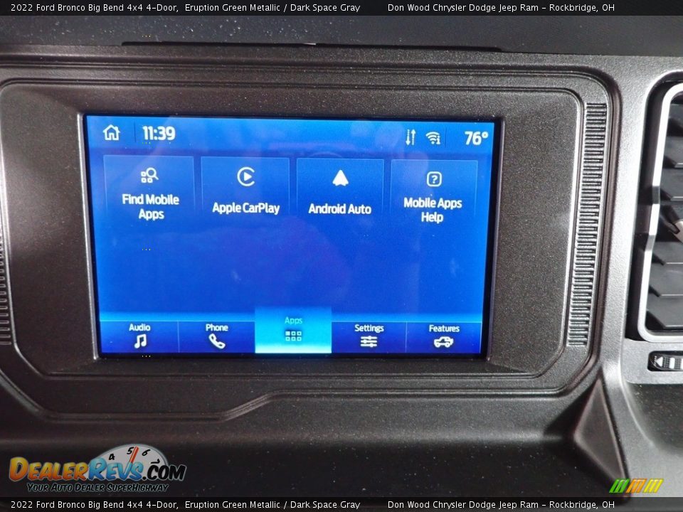 2022 Ford Bronco Big Bend 4x4 4-Door Eruption Green Metallic / Dark Space Gray Photo #3