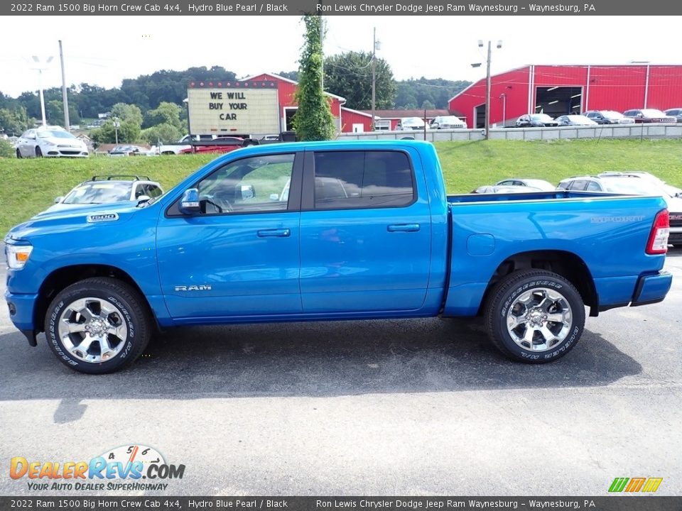 Hydro Blue Pearl 2022 Ram 1500 Big Horn Crew Cab 4x4 Photo #2