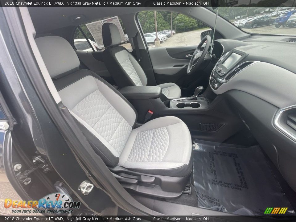 2018 Chevrolet Equinox LT AWD Nightfall Gray Metallic / Medium Ash Gray Photo #18