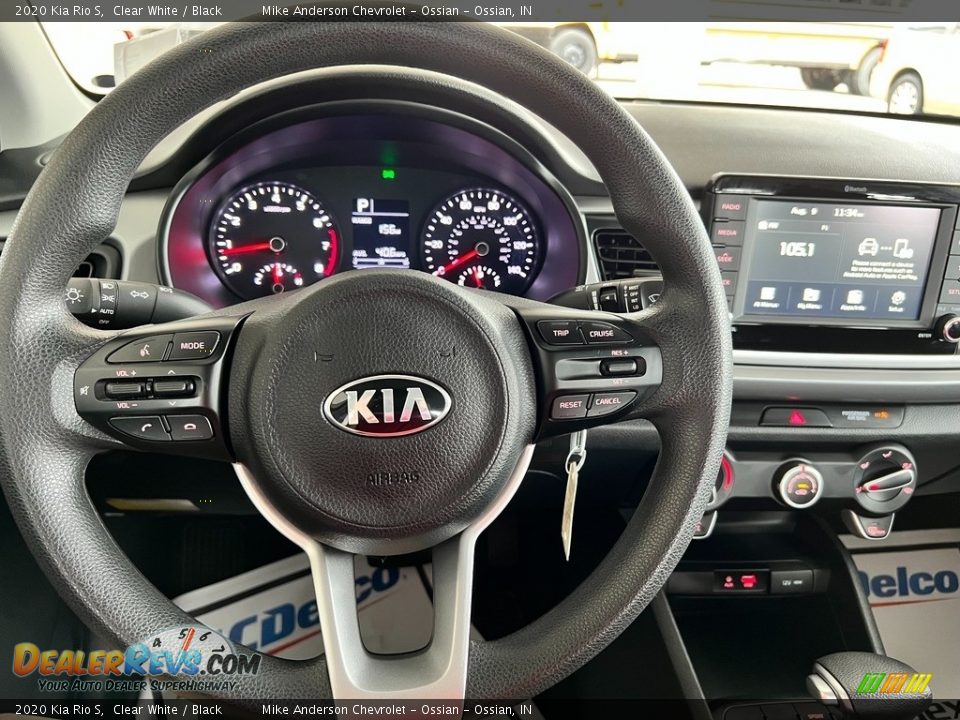 2020 Kia Rio S Clear White / Black Photo #17