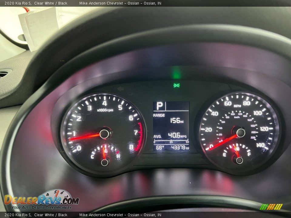 2020 Kia Rio S Clear White / Black Photo #20