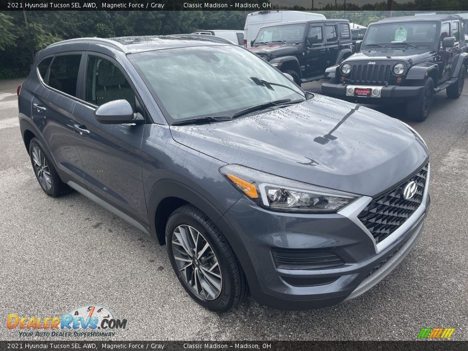 2021 Hyundai Tucson SEL AWD Magnetic Force / Gray Photo #4