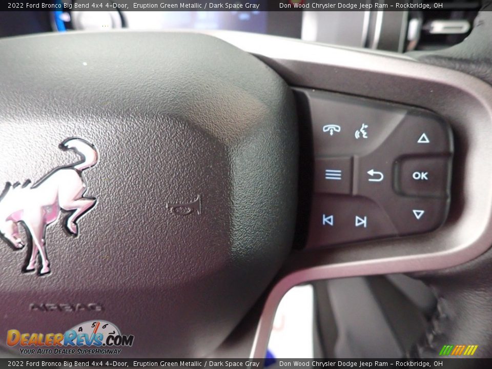 2022 Ford Bronco Big Bend 4x4 4-Door Steering Wheel Photo #19