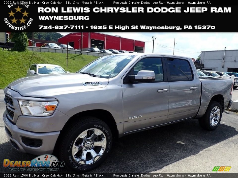 2022 Ram 1500 Big Horn Crew Cab 4x4 Billet Silver Metallic / Black Photo #1