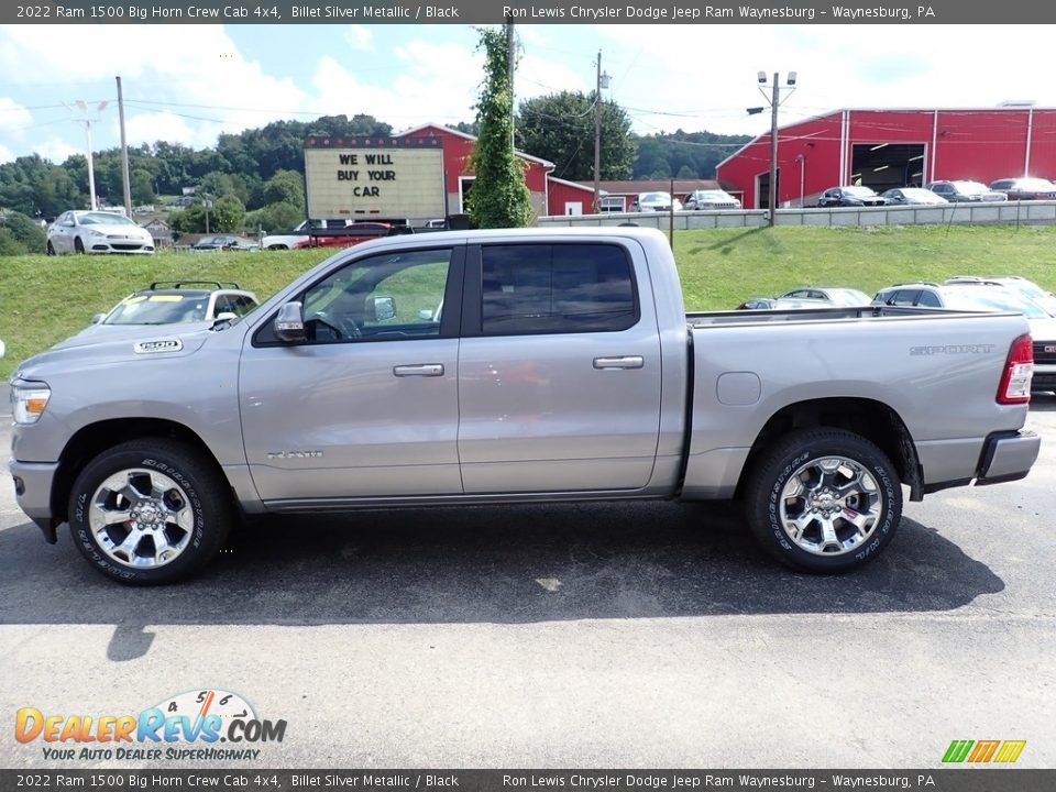 Billet Silver Metallic 2022 Ram 1500 Big Horn Crew Cab 4x4 Photo #2