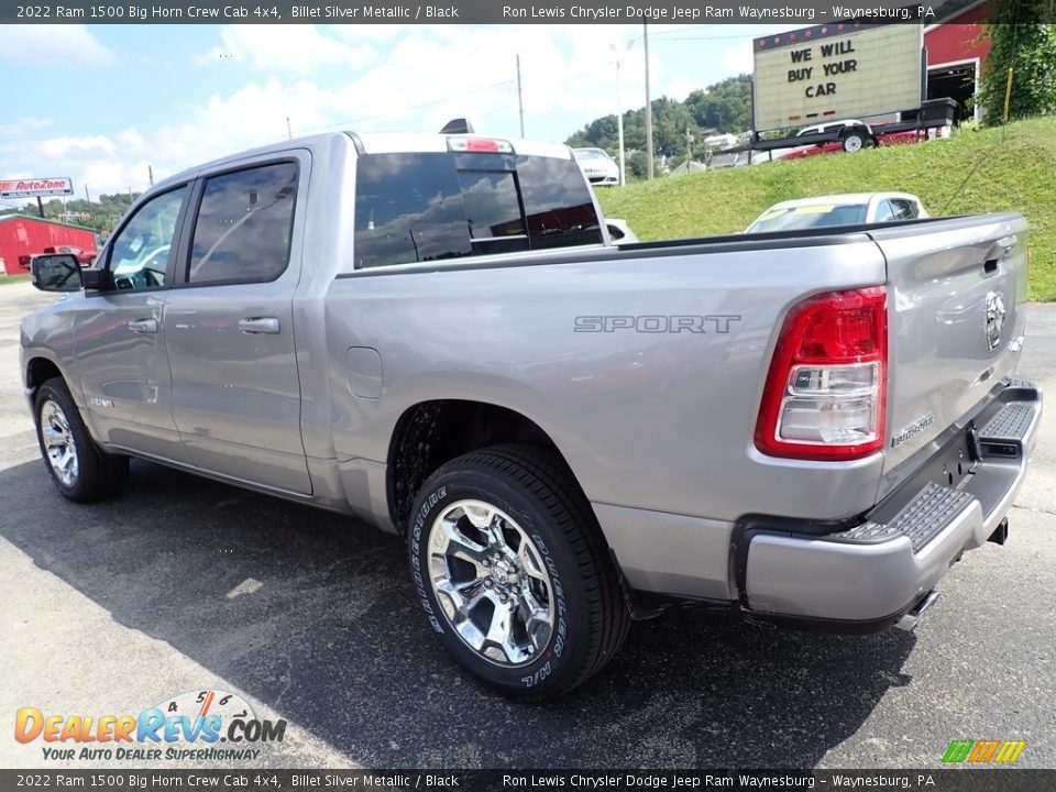2022 Ram 1500 Big Horn Crew Cab 4x4 Billet Silver Metallic / Black Photo #3