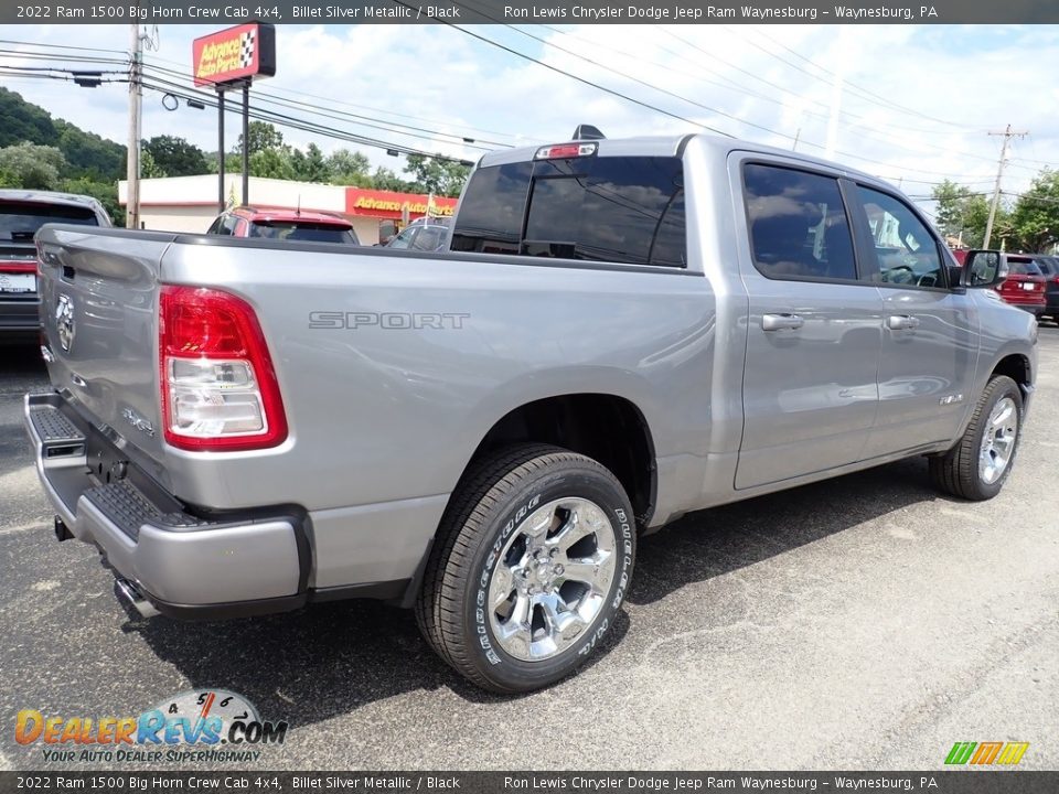 2022 Ram 1500 Big Horn Crew Cab 4x4 Billet Silver Metallic / Black Photo #5