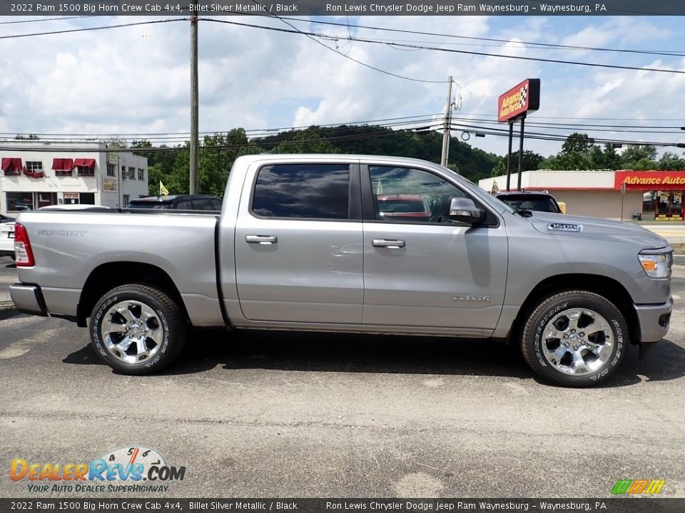 2022 Ram 1500 Big Horn Crew Cab 4x4 Billet Silver Metallic / Black Photo #6