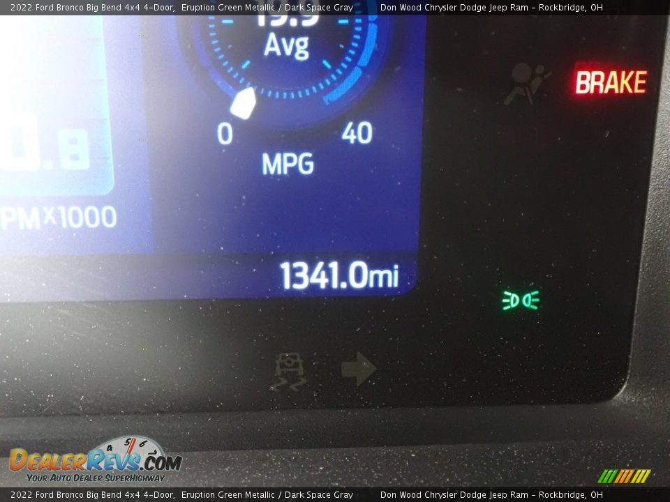 2022 Ford Bronco Big Bend 4x4 4-Door Eruption Green Metallic / Dark Space Gray Photo #32