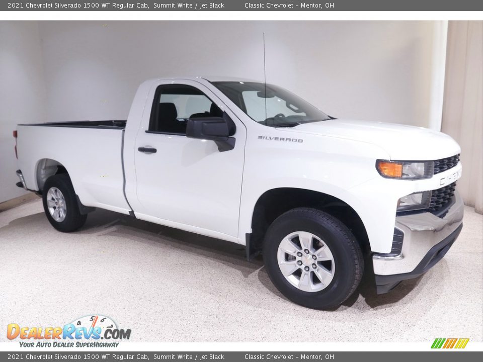 2021 Chevrolet Silverado 1500 WT Regular Cab Summit White / Jet Black Photo #1