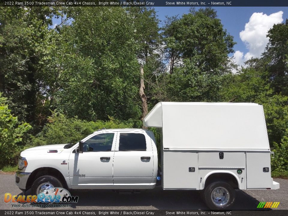 2022 Ram 3500 Tradesman Crew Cab 4x4 Chassis Bright White / Black/Diesel Gray Photo #1